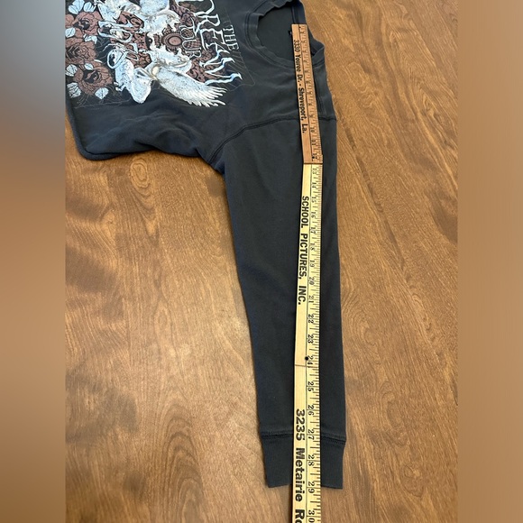 Originality Womens Cotton Crop Top Gray The Dream Tour 1978 Scoop M Made In USA - Picture 10 of 11